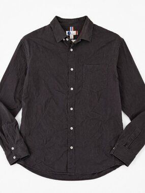 Mens Boden Cord Button Down Shirt Size Medium Regular Fit Brown Soft Corduroy